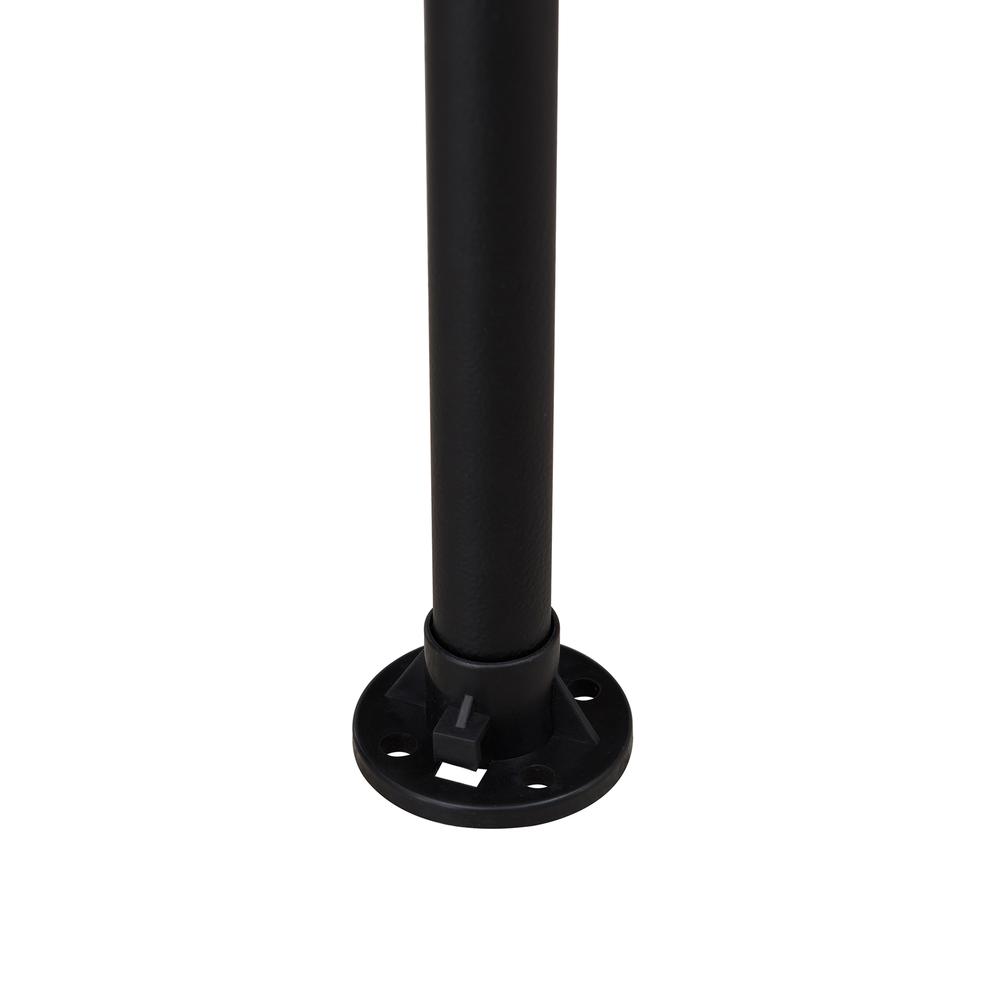 11 ft. x 11 ft. Gray and Black 2-tone Pop Up Portable Hexagon Steel Gazebo. Picture 10