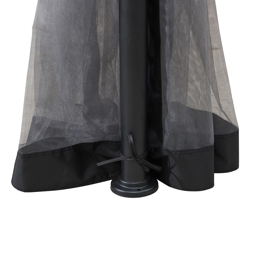 Sunjoy Outdoor Patio 11 x 13 ft Black Steel Frame 2 Tier Soft Top Gazebo. Picture 12