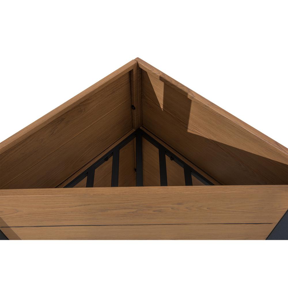 Sunjoy Marbella 10 x 12ft. Outdoor Patio Black Steel Frame Pergola with Planters. Picture 3