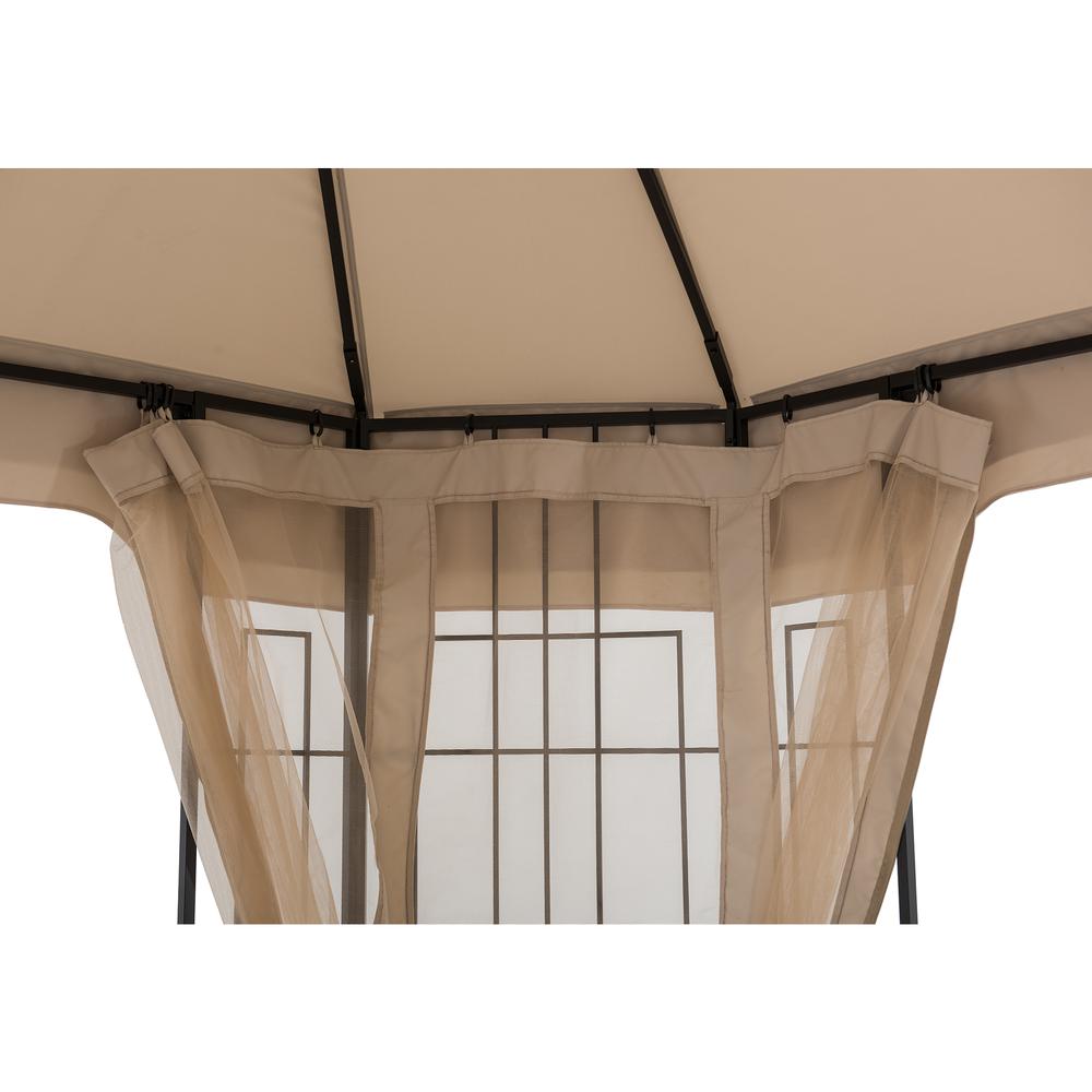 Sunjoy Patio Steel Frame 11 x 13ft 2 Tier Soft Top Octagon Gazebo. Picture 2