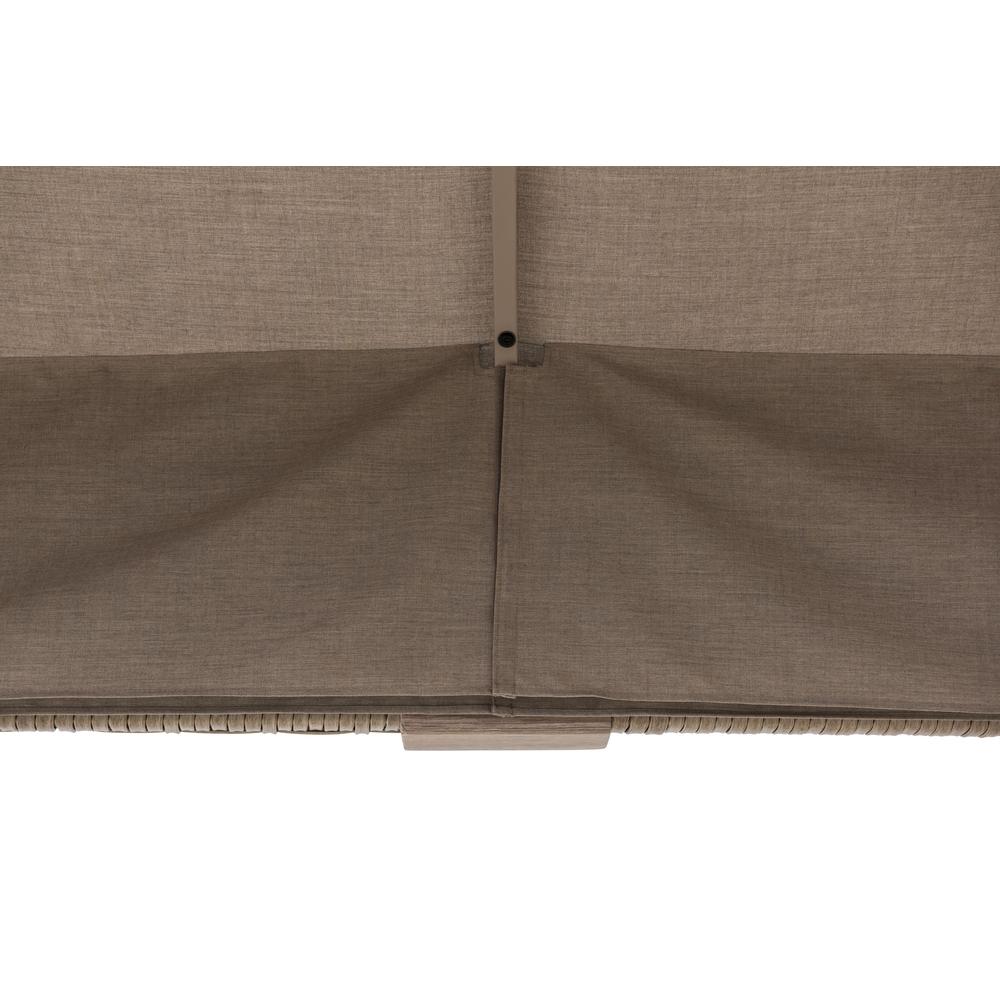 Gazebo with Sunbrella Canopy Roof, Outdoor Patio 2-Tier Soft Top Gazebo. Picture 6