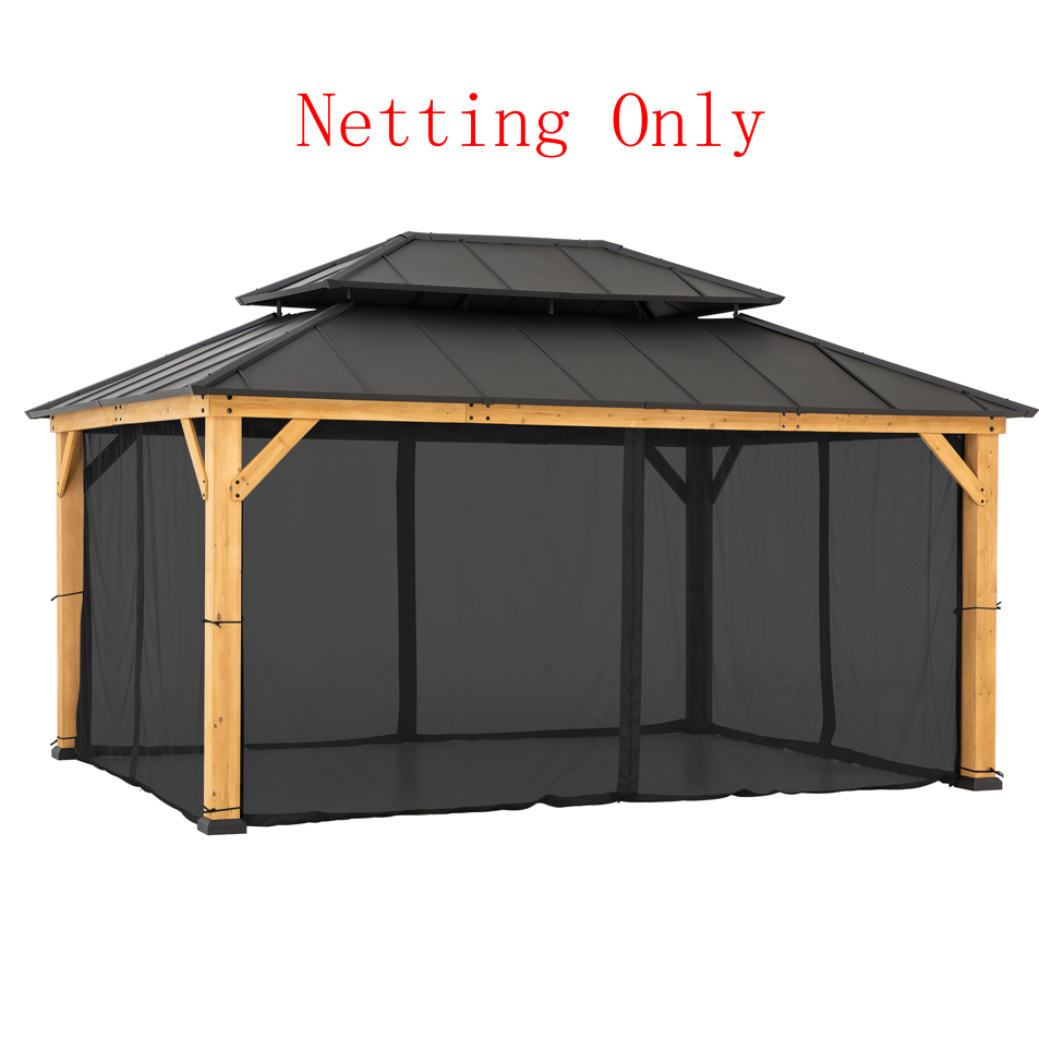 Universal Mosquito Netting for 12 ft. ×16 ft. Gazebos. Picture 1