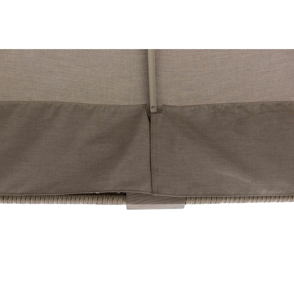 Gazebo with Sunbrella Canopy Roof, Outdoor Patio 2-Tier Soft Top Gazebo. Picture 21