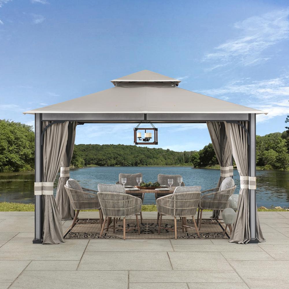 SummerCove Roberts 11 ft. x 13 ft. 2-tier Gazebo. Picture 20
