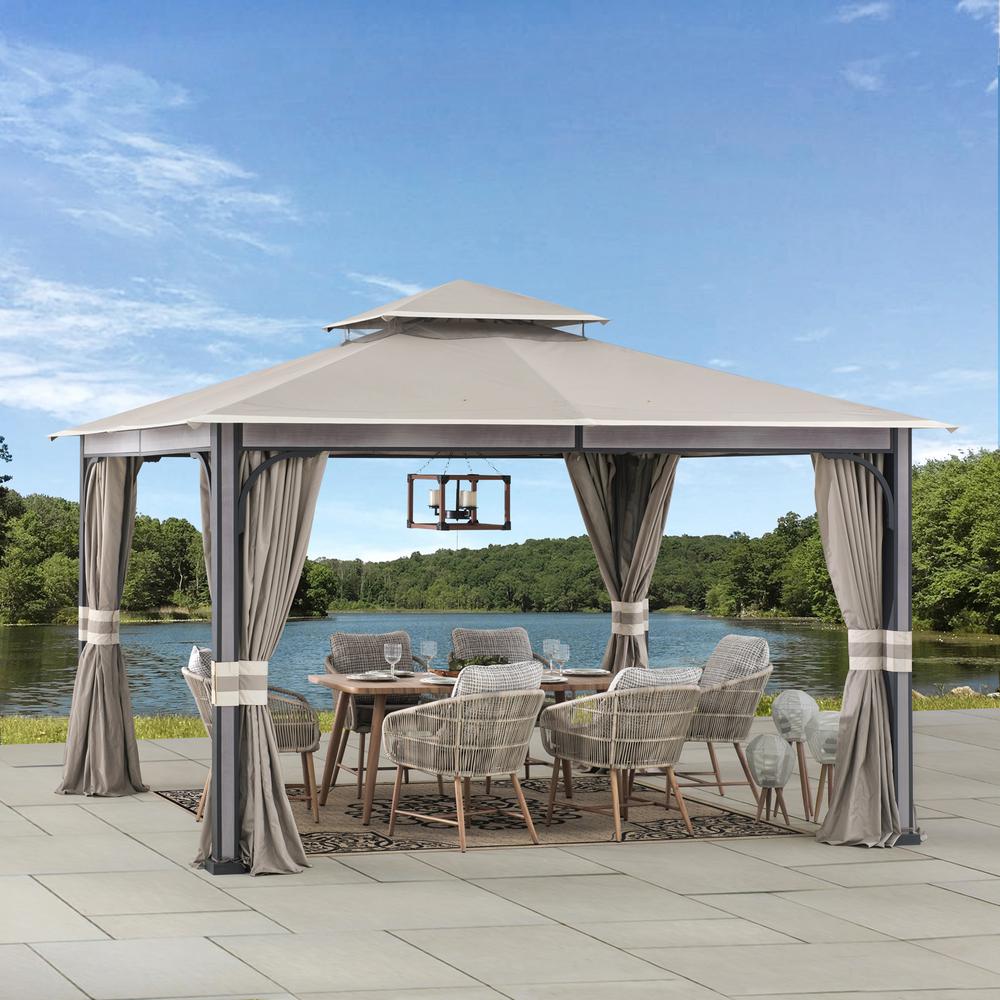 SummerCove Roberts 11 ft. x 13 ft. 2-tier Gazebo. Picture 3