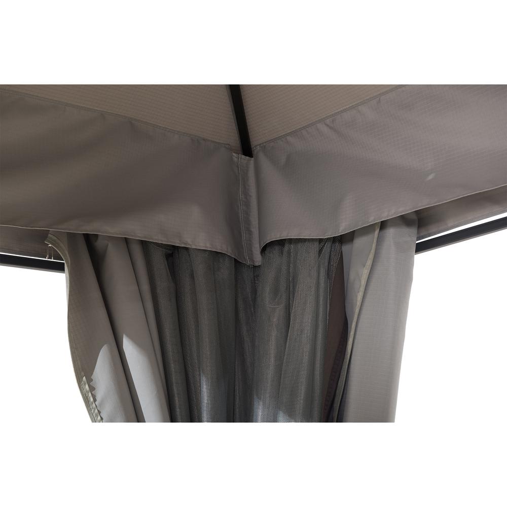Monterey Park 2-tier Patio Gazebo with LED Lighting and Bluetooth Sound. Picture 8