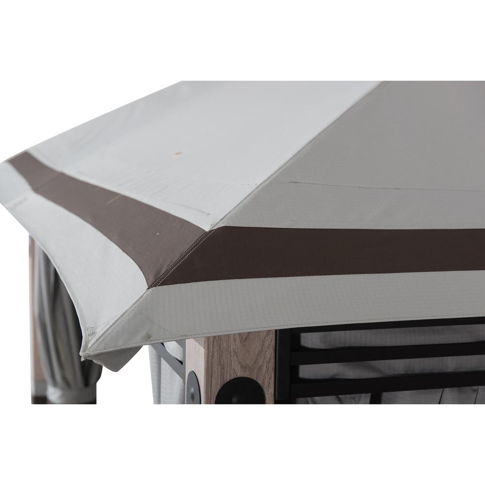 Monterey Park 2-tier Patio Gazebo with LED Lighting and Bluetooth Sound. Picture 11