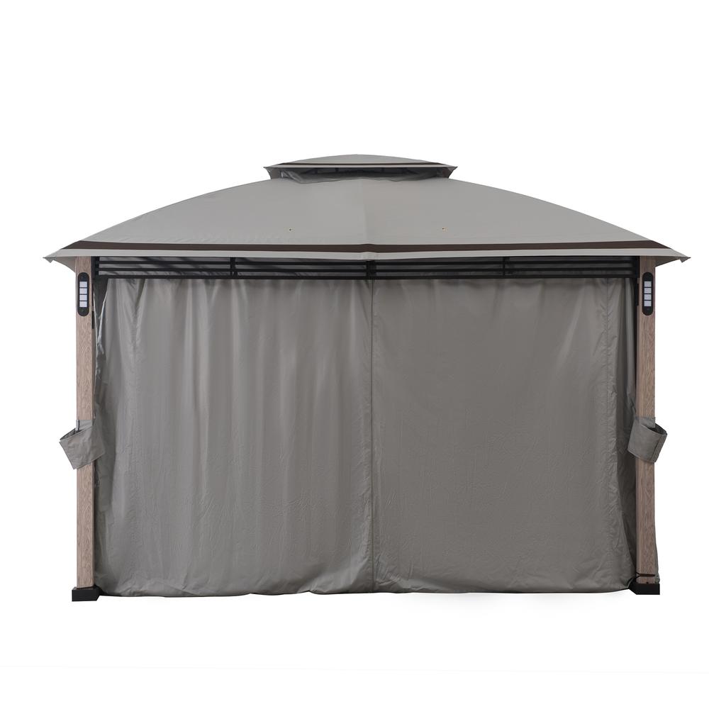 Monterey Park 2-tier Patio Gazebo with LED Lighting and Bluetooth Sound. Picture 21