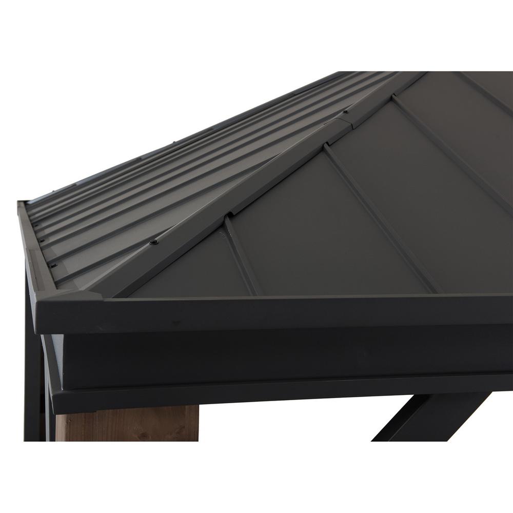 Sunjoy 12 x 14 ft Hardtop Gazebo with LED Lighting and Bluetooth Sound. Picture 23