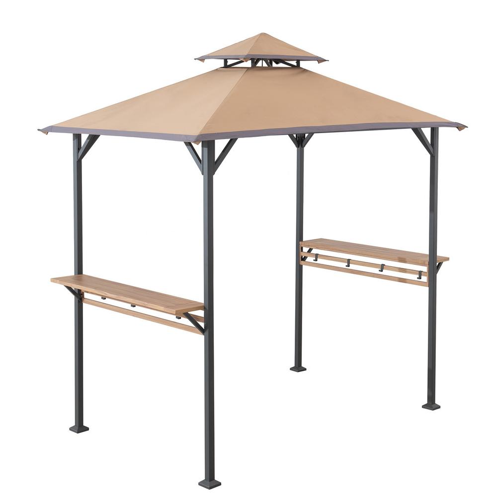 Sunjoy 5 ft x 8 ft Arbrook Grill Gazebo. Picture 2