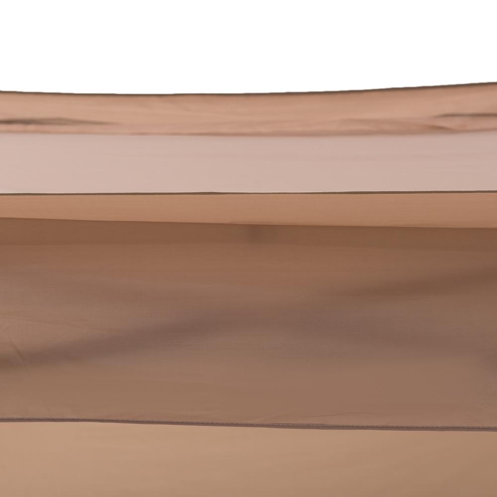 Patio Brown Steel Frame 11 x 11 ft Pop Up Portable 2 Tier Soft Top Gazebo. Picture 3