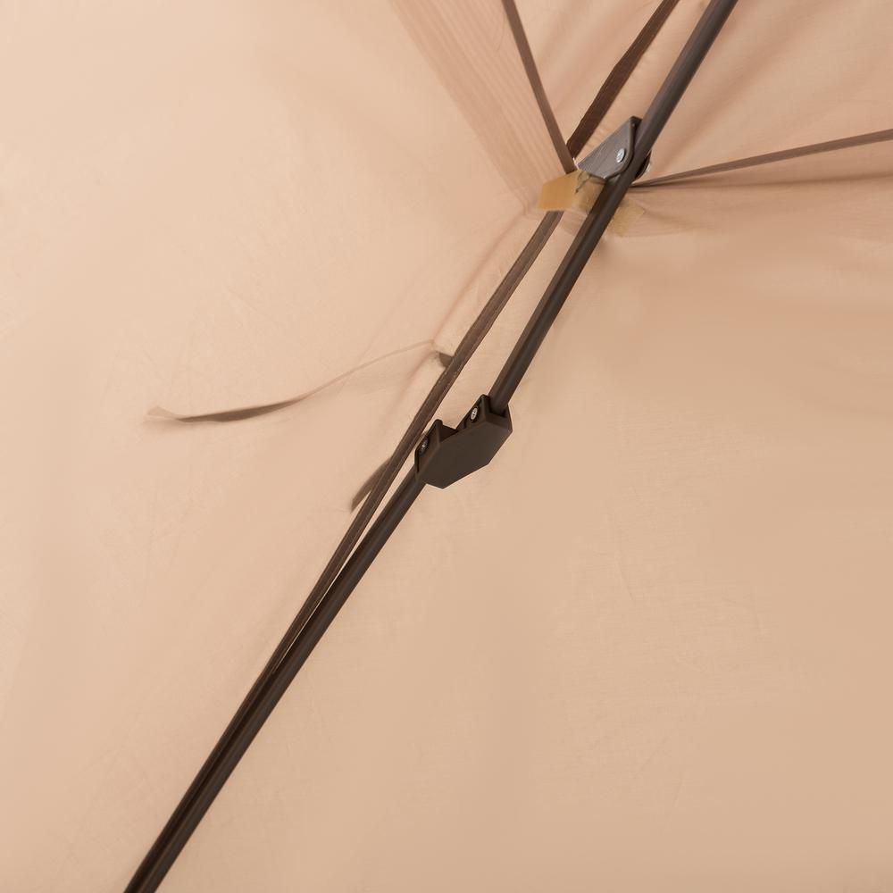 Patio Brown Steel Frame 11 x 11 ft Pop Up Portable 2 Tier Soft Top Gazebo. Picture 5