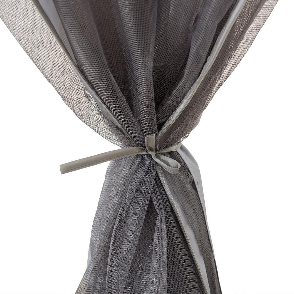 11 ft. x 11 ft. Gray Pop Up Portable Steel Gazebo. Picture 9