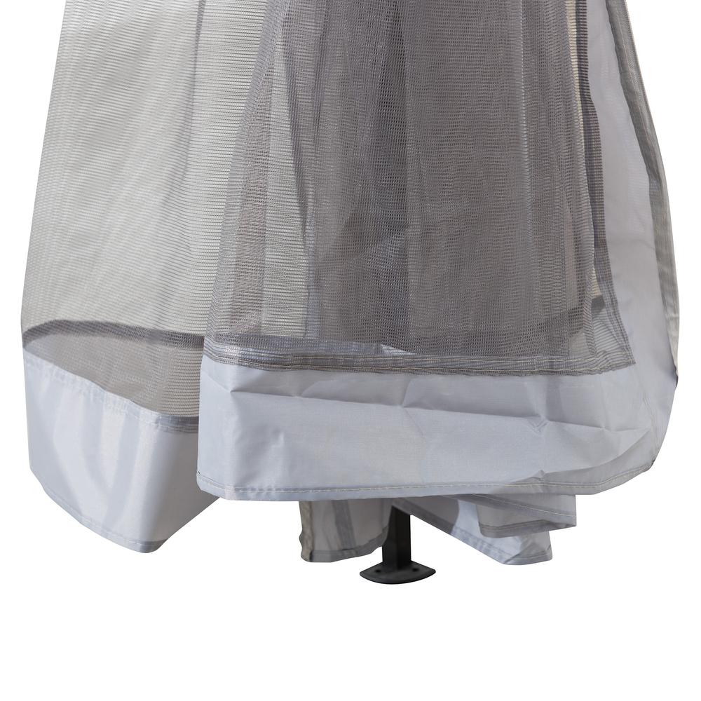 11 ft. x 11 ft. Gray Pop Up Portable Steel Gazebo. Picture 11