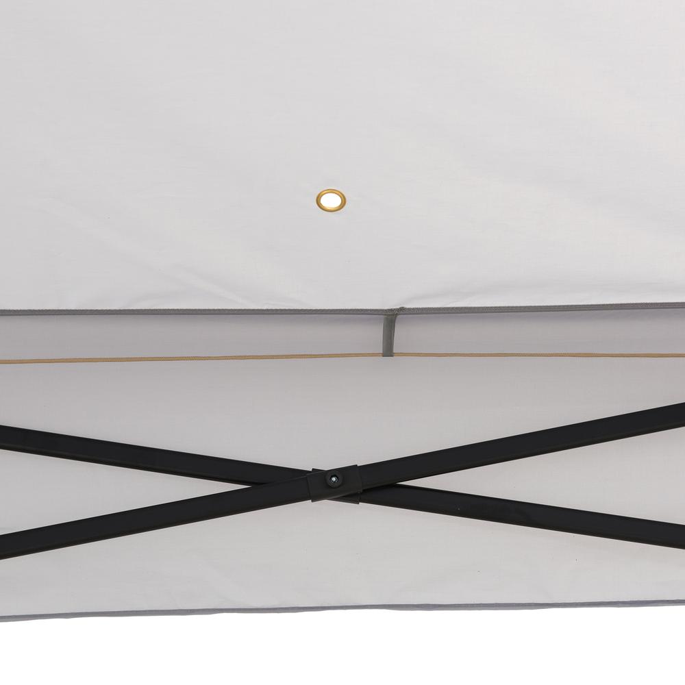 11 ft. x 11 ft. Gray Pop Up Portable Steel Gazebo. Picture 13