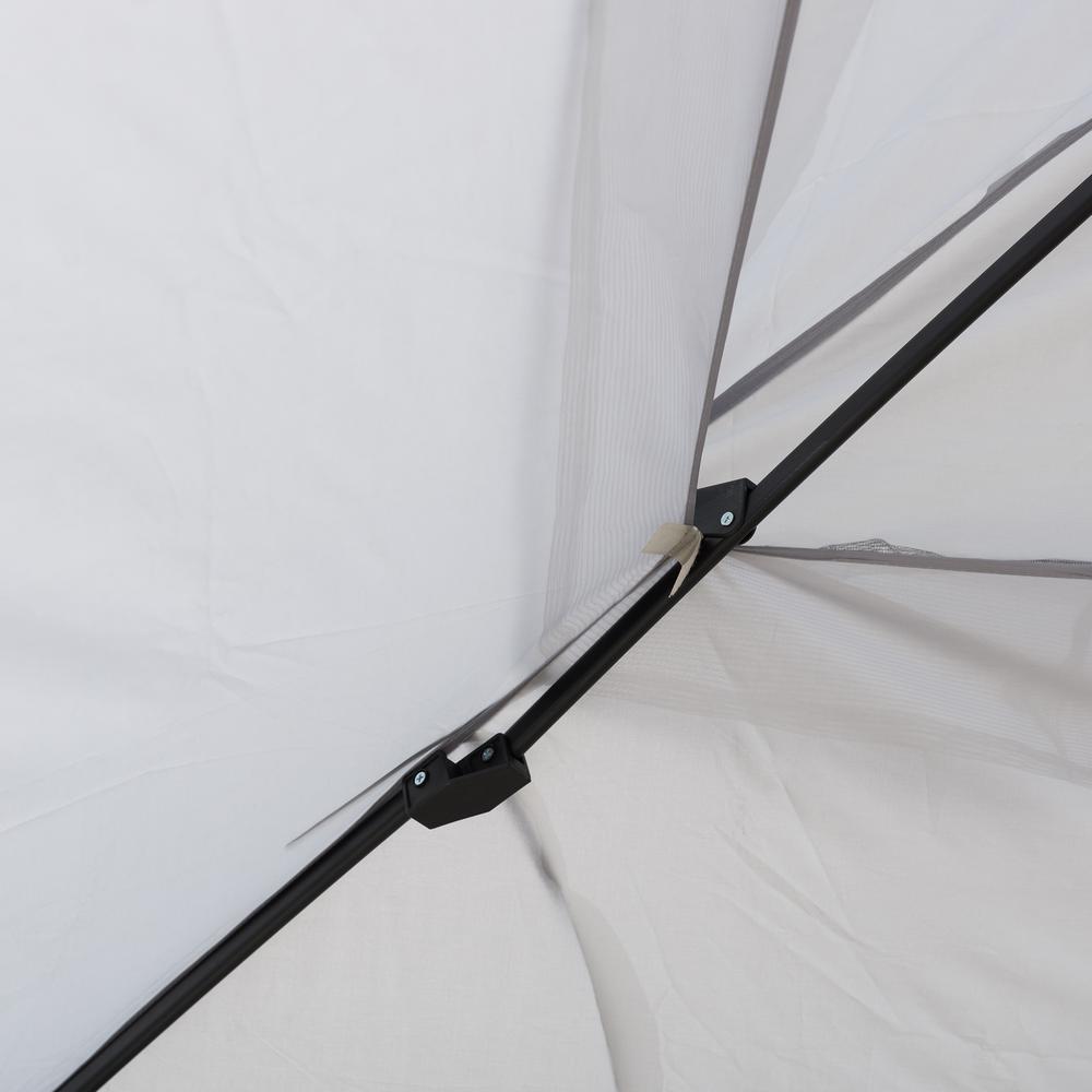 11 ft. x 11 ft. Gray Pop Up Portable Steel Gazebo. Picture 12