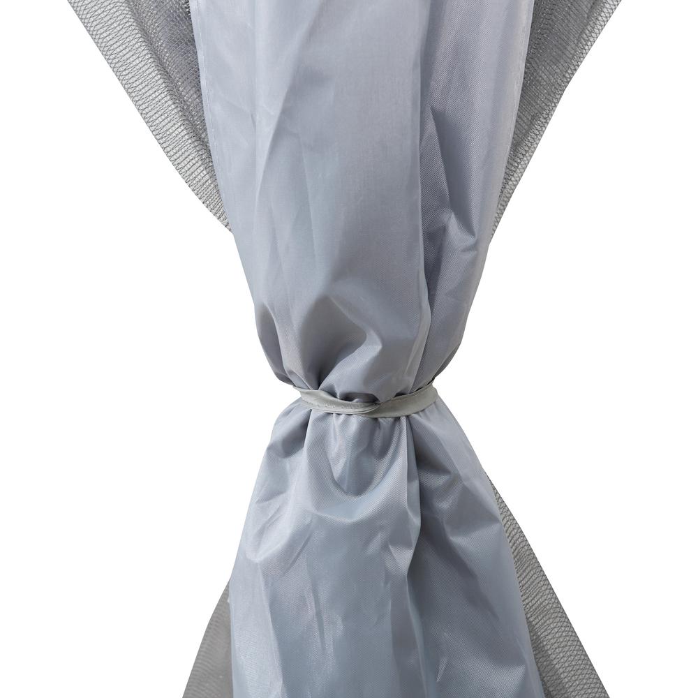 11 ft. x 11 ft. Gray Pop Up Portable Steel Gazebo. Picture 15