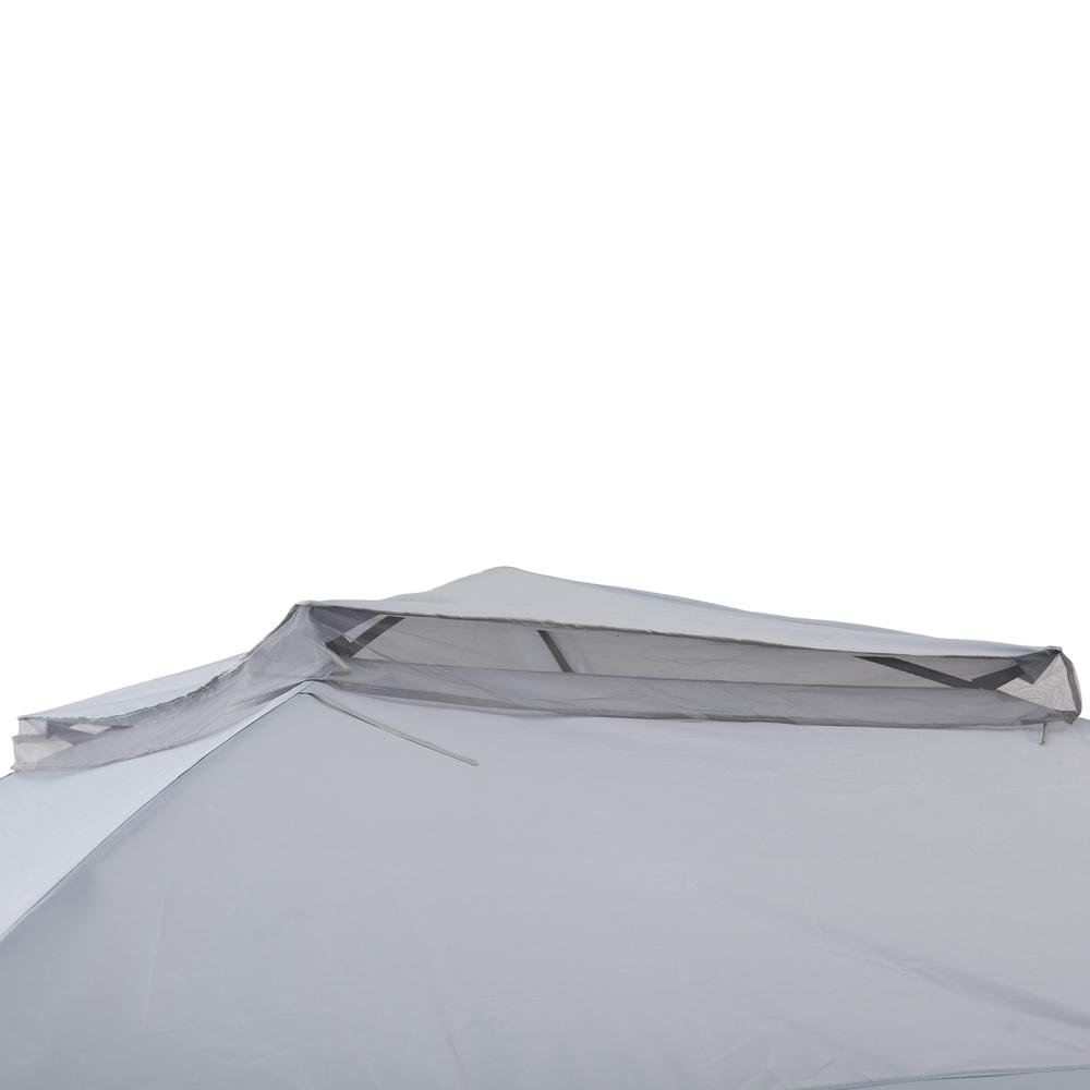 11 ft. x 11 ft. Gray Pop Up Portable Steel Gazebo. Picture 16