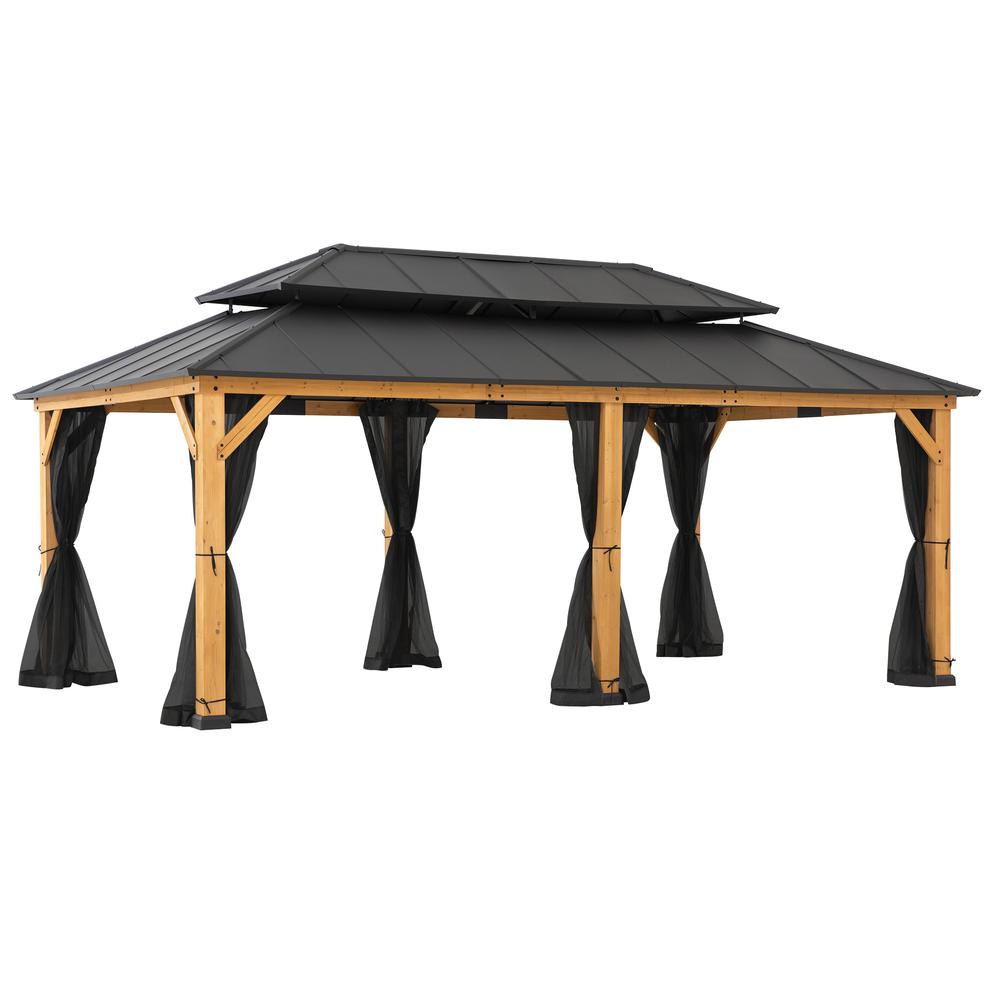 Universal Mosquito Netting for 12 ft. ×20 ft. Gazebos. Picture 2