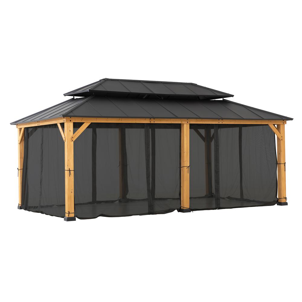 Universal Mosquito Netting for 12 ft. ×20 ft. Gazebos. Picture 4