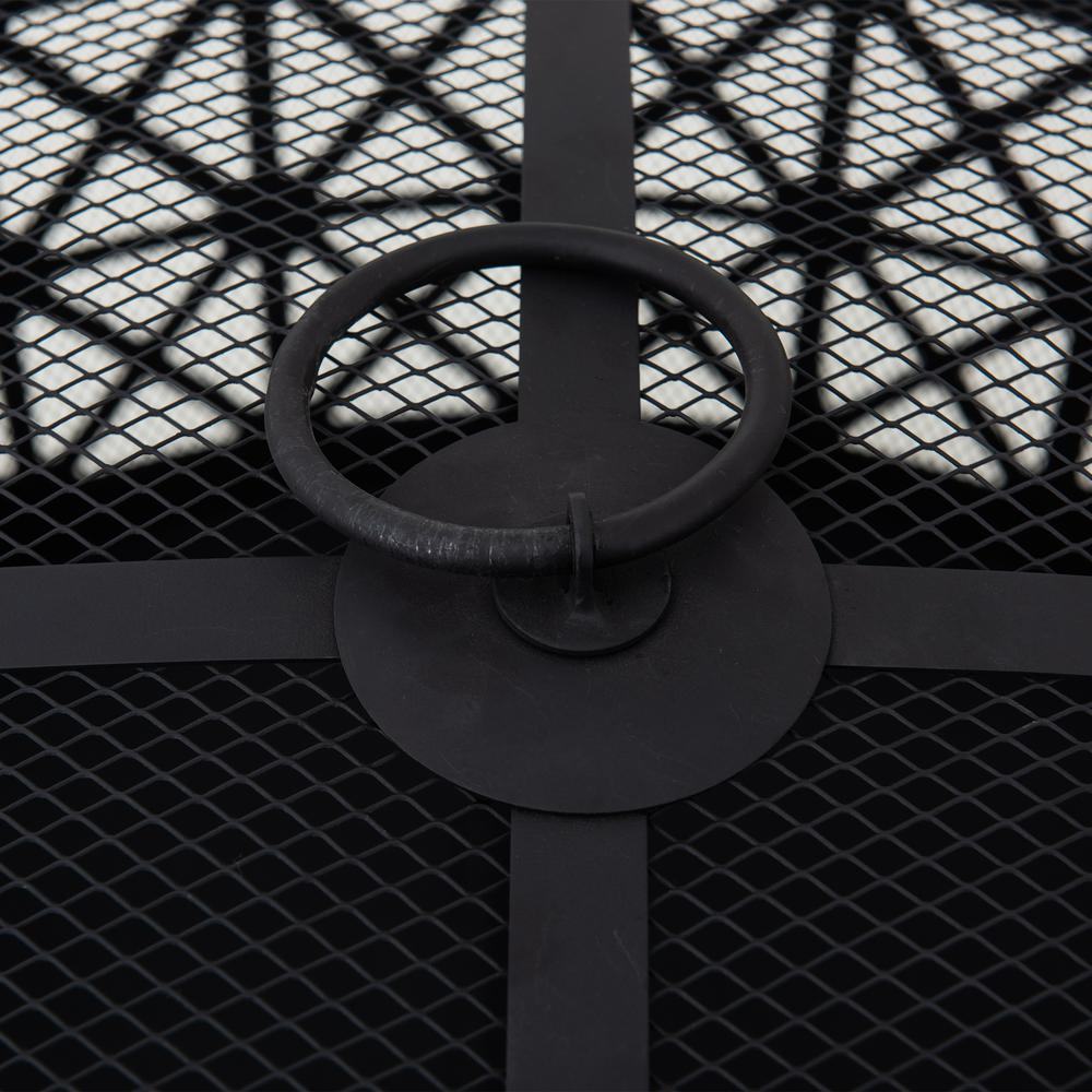 Outdoor Fire Pit, Patio Wood-Burning Steel Firepit Large Fire Pits for Outside. Picture 3