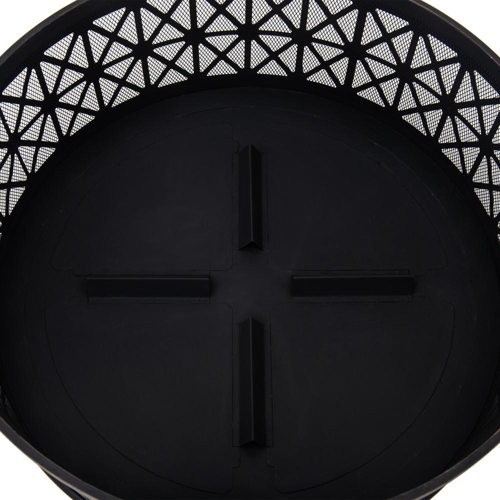 Outdoor Fire Pit, Patio Wood-Burning Steel Firepit Large Fire Pits for Outside. Picture 9