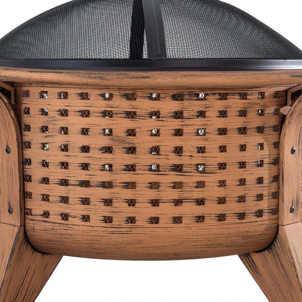Sunjoy 30 in. Outdoor Wood-Burning Fire Pit. Picture 7