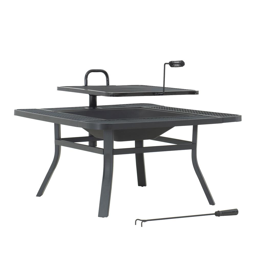 Grill Fire Pit for Outside, Outdoor Wood Burning Firepit. Picture 2