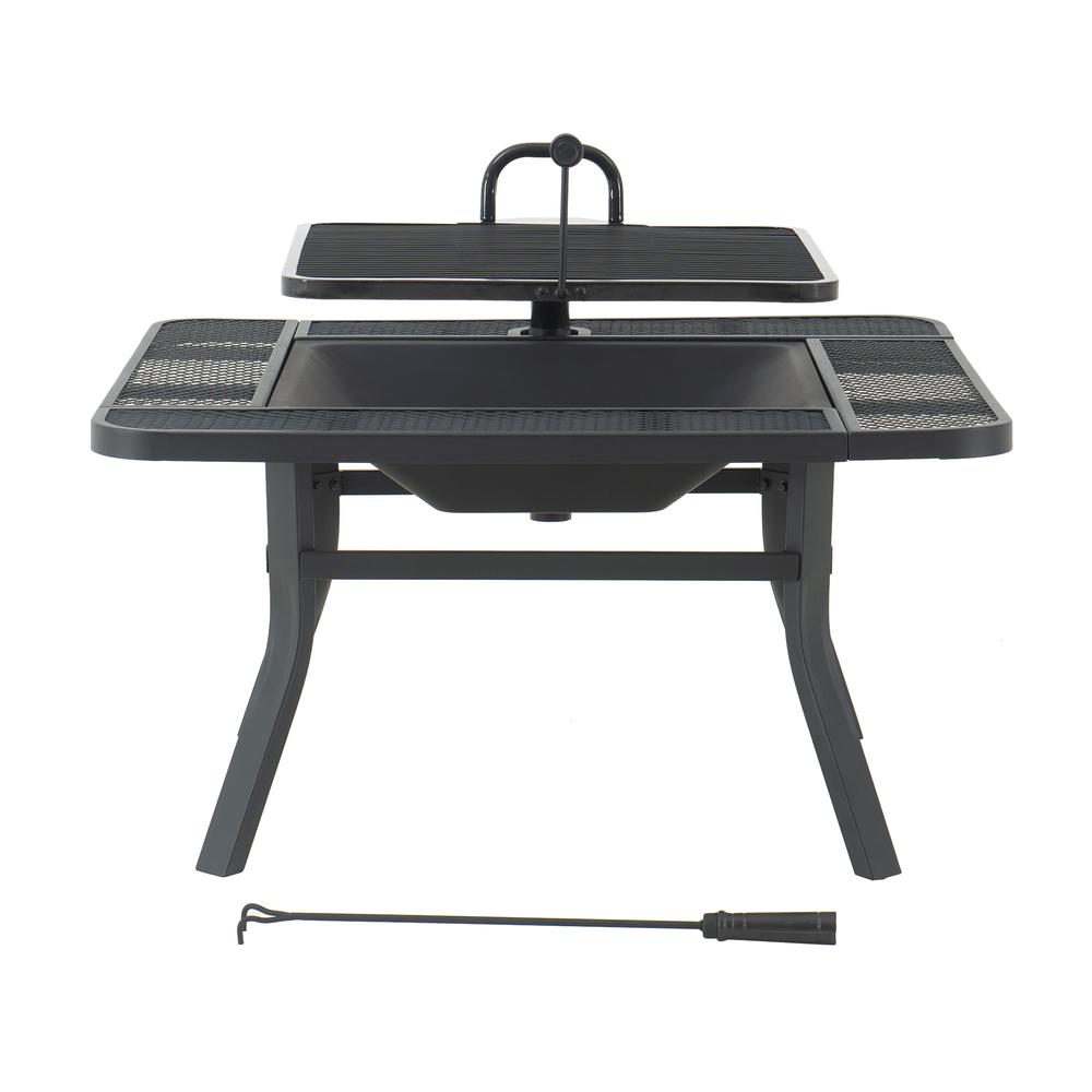 Grill Fire Pit for Outside, Outdoor Wood Burning Firepit. Picture 3