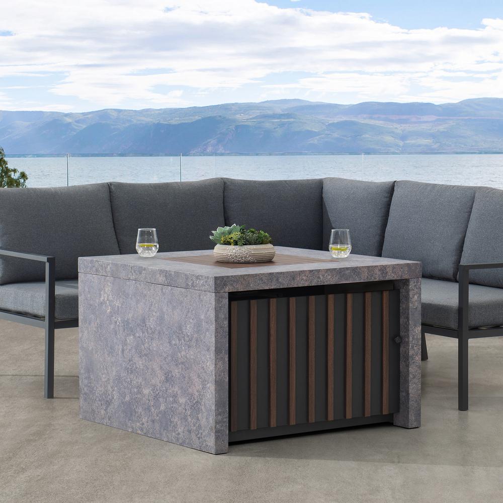 Sunjoy 38" Large Size Outdoor Patio Propane Burning Fire Pit Table. Picture 13