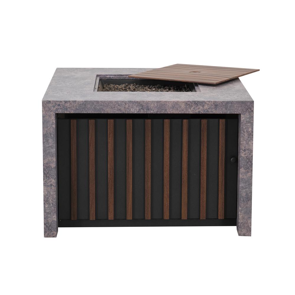 Sunjoy 38" Large Size Outdoor Patio Propane Burning Fire Pit Table. Picture 3