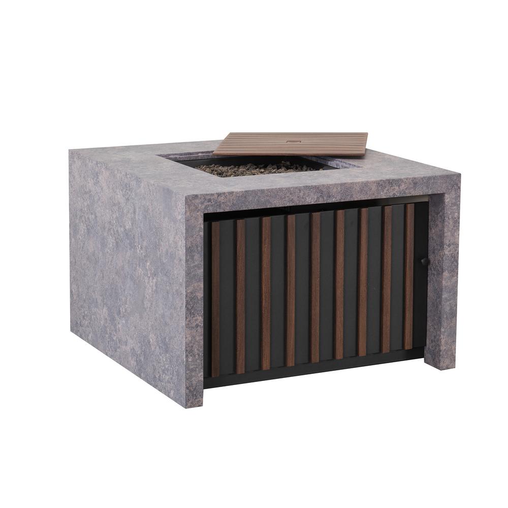 Sunjoy 38" Large Size Outdoor Patio Propane Burning Fire Pit Table. Picture 4
