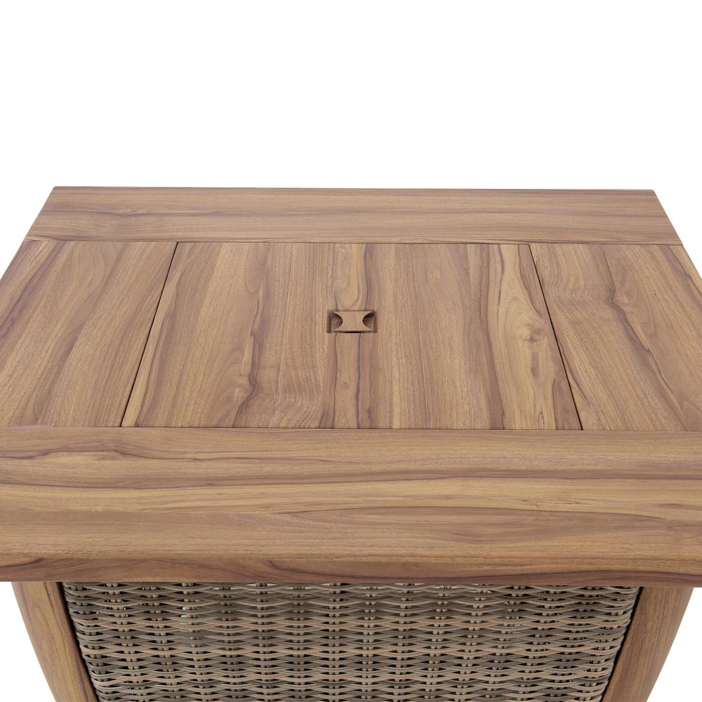 Fire Pit Outdoor Wicker Propane Gas Fire Pit Table Hidden Propane Tank Fire Pits. Picture 6