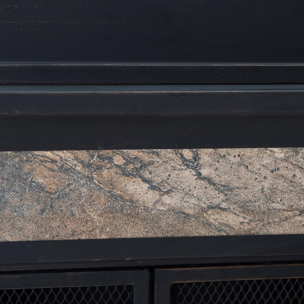 Heirloom Slate Wood Burning Fireplace - Black. Picture 10