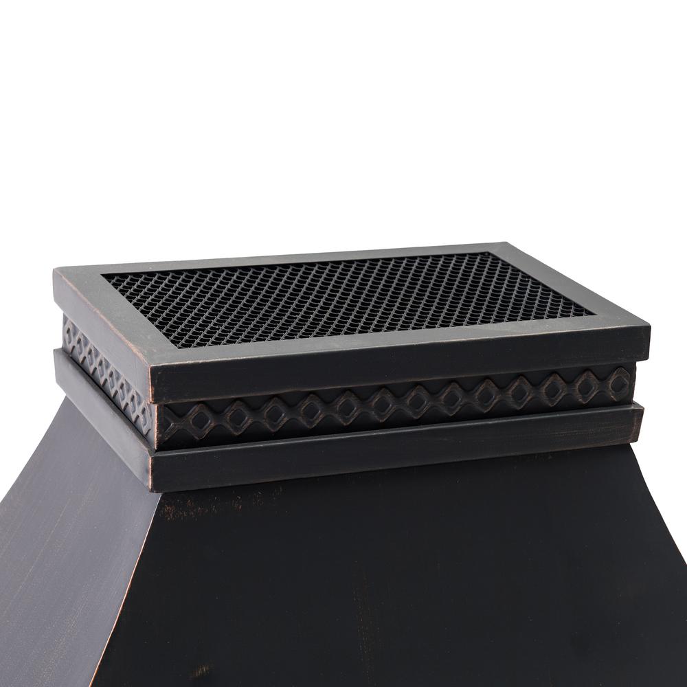 Heirloom Slate Wood Burning Fireplace - Black. Picture 11