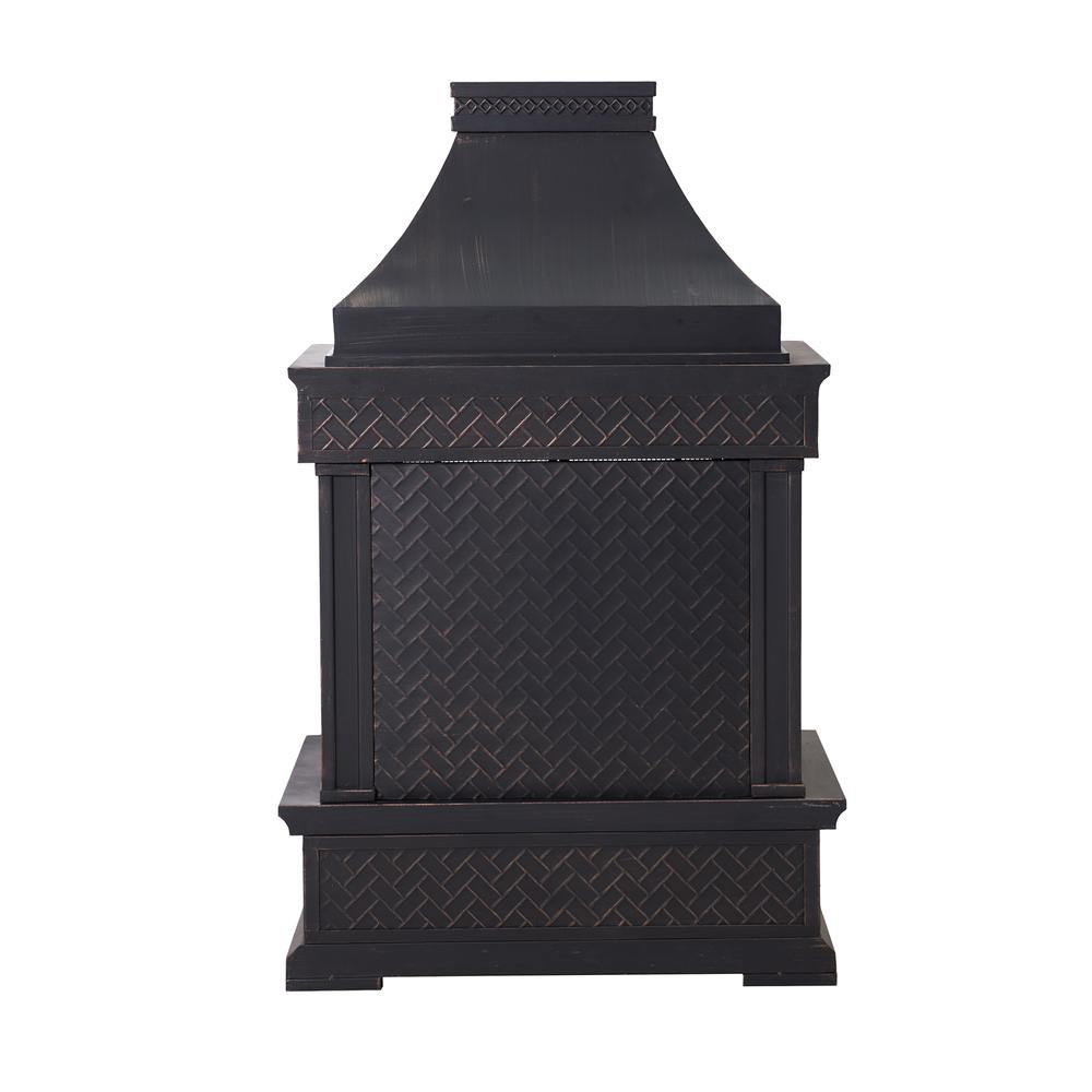 Heirloom Slate Wood Burning Fireplace - Black. Picture 16