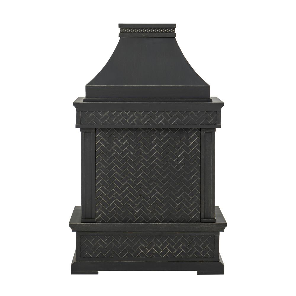Sunjoy Heirloom Slate Wood Burning Fireplace - Black. Picture 21