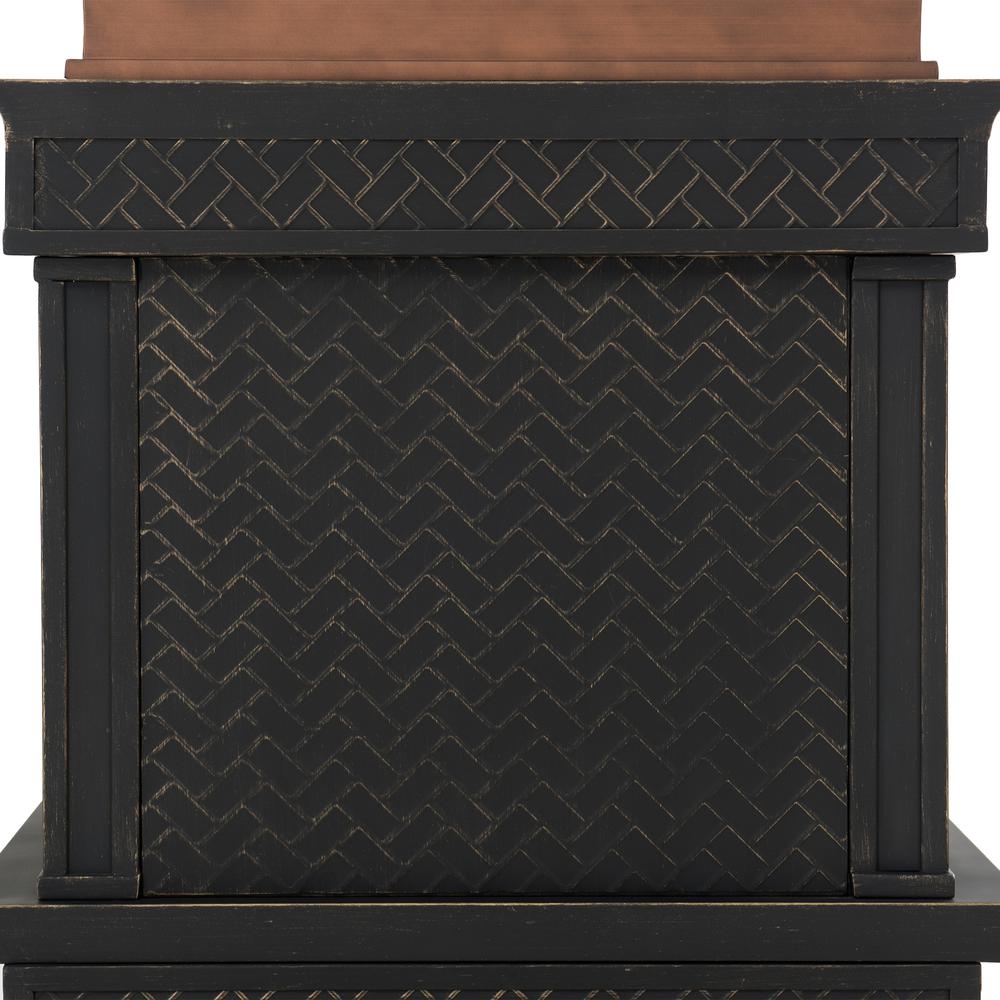 Sunjoy Heirloom Slate Wood Burning Fireplace - Copper. Picture 3