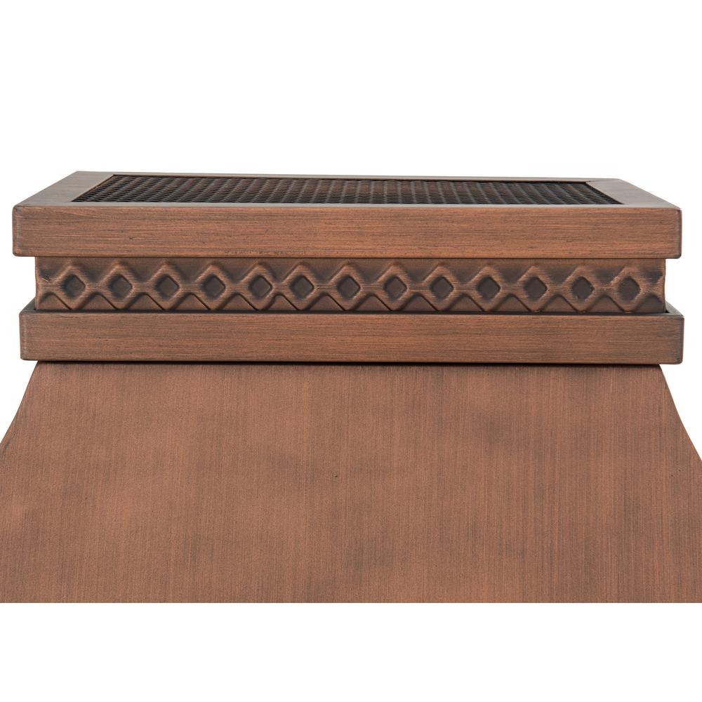 Sunjoy Heirloom Slate Wood Burning Fireplace - Copper. Picture 4