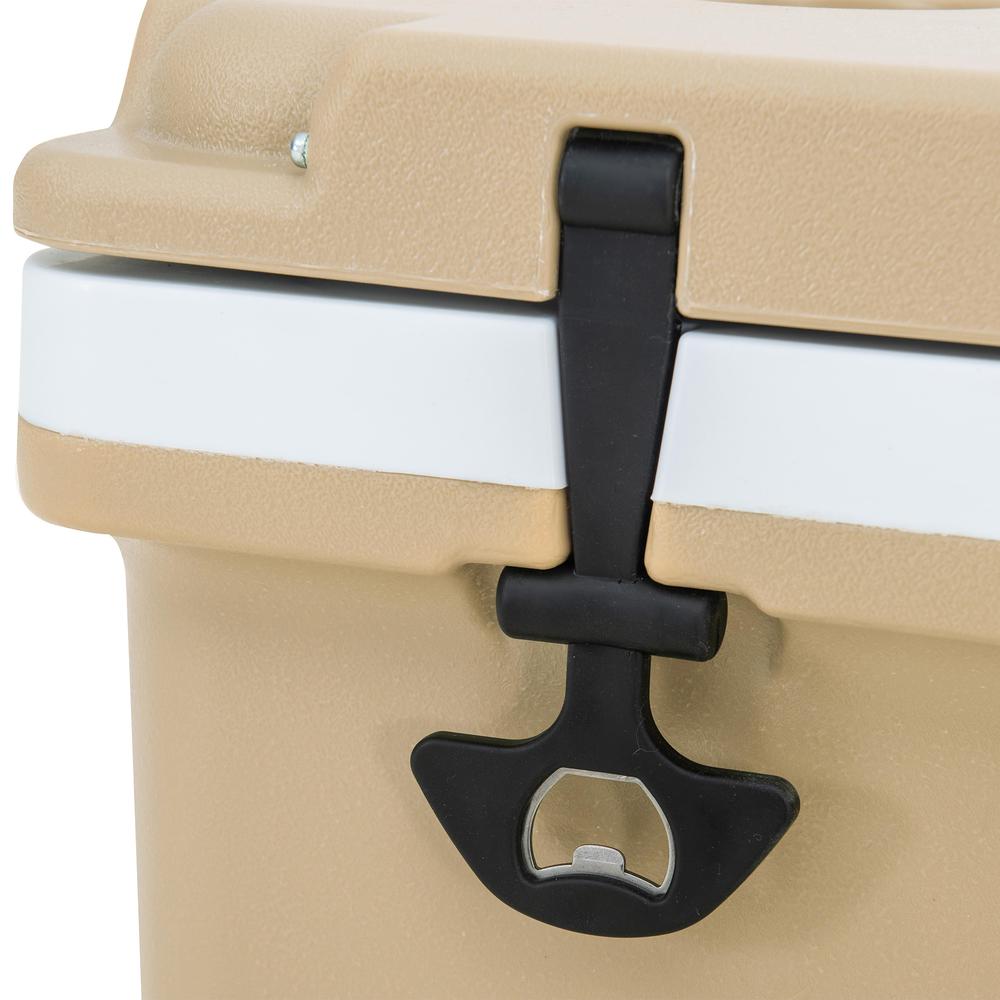 60-Quart Insulated Portable Rolling Ice Chest Solar Cooler with Wheels. Picture 17