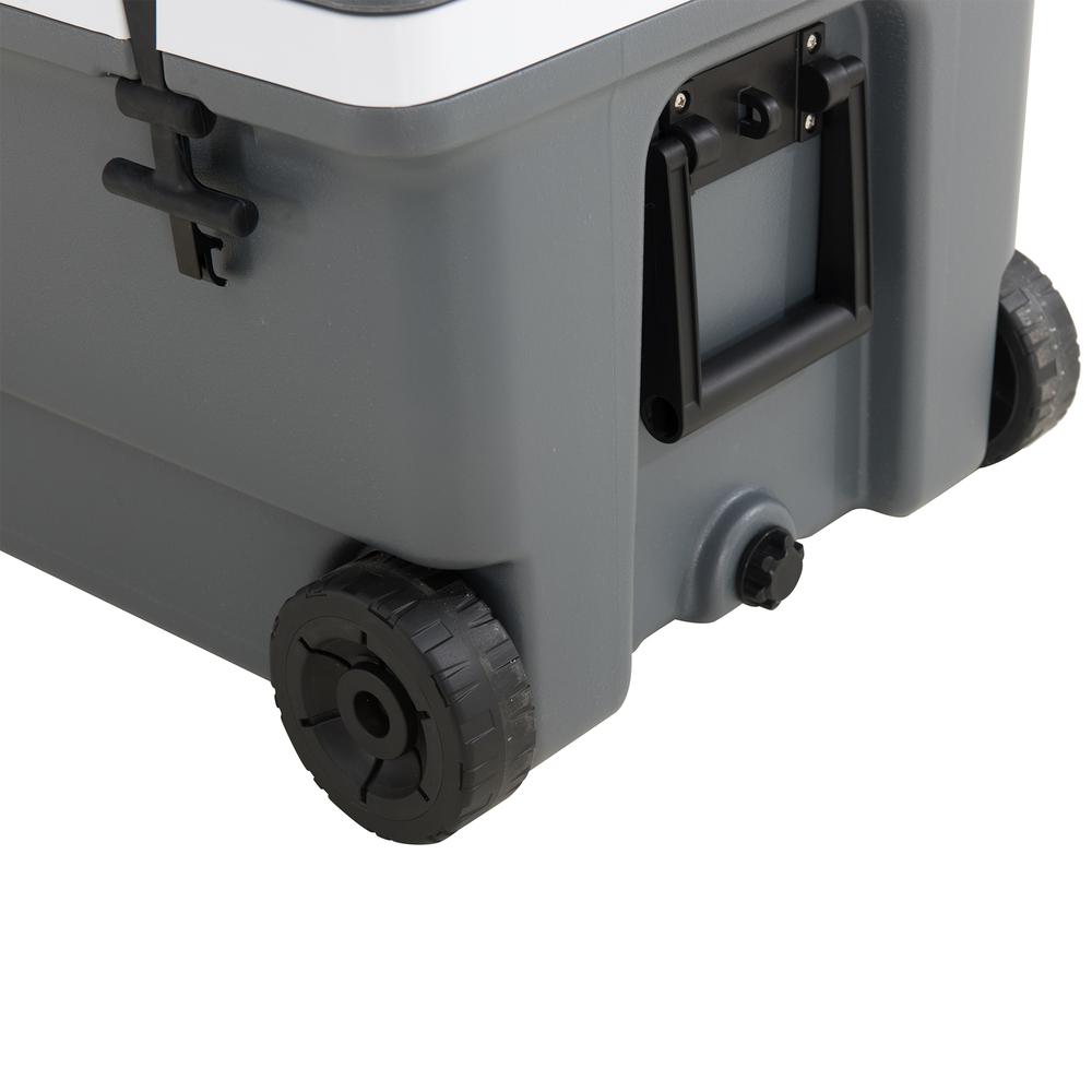 Louie 60-Quart Insulated Portable Rolling Ice Chest Solar Cooler with Wheels. Picture 4