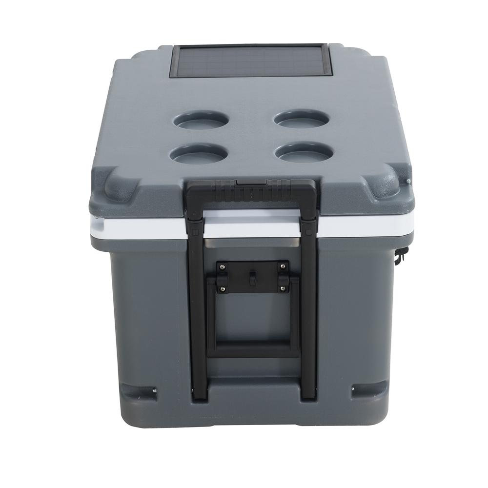 Louie 60-Quart Insulated Portable Rolling Ice Chest Solar Cooler with Wheels. Picture 23