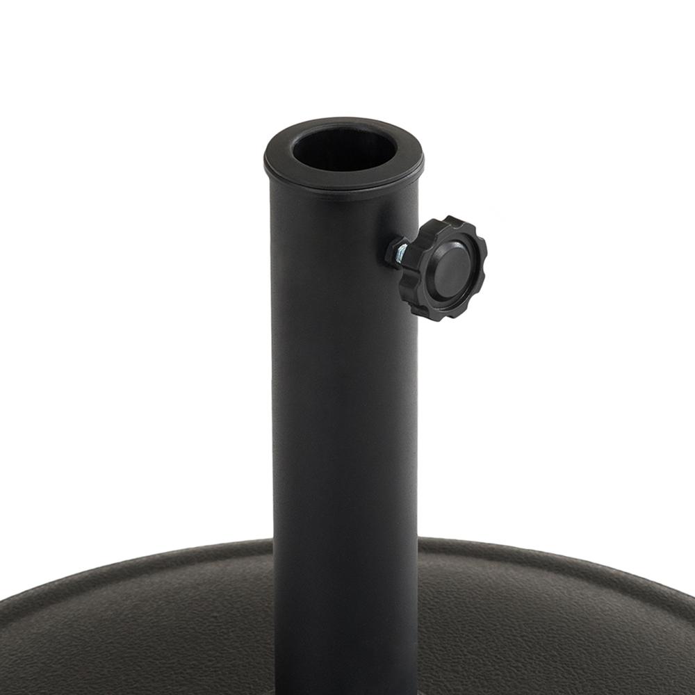 Sunjoy Universal 30 lb. Black Heavy Duty Cement Filled Patio Umbrella Base. Picture 4