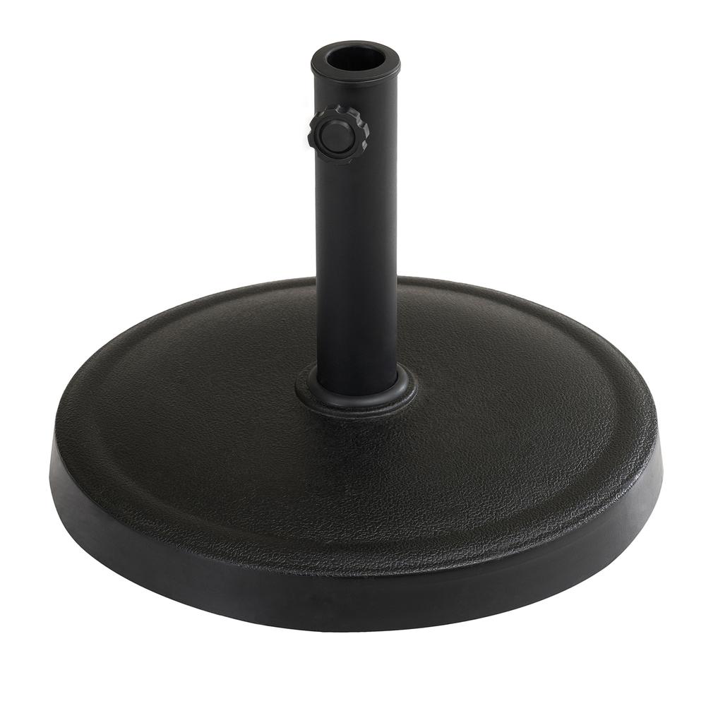 Sunjoy Universal 30 lb. Black Heavy Duty Cement Filled Patio Umbrella Base. Picture 1