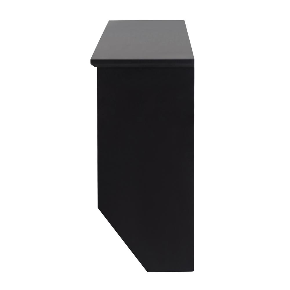 Sunjoy Black Hanging Storage Wall Shelf with Hooks. Picture 11