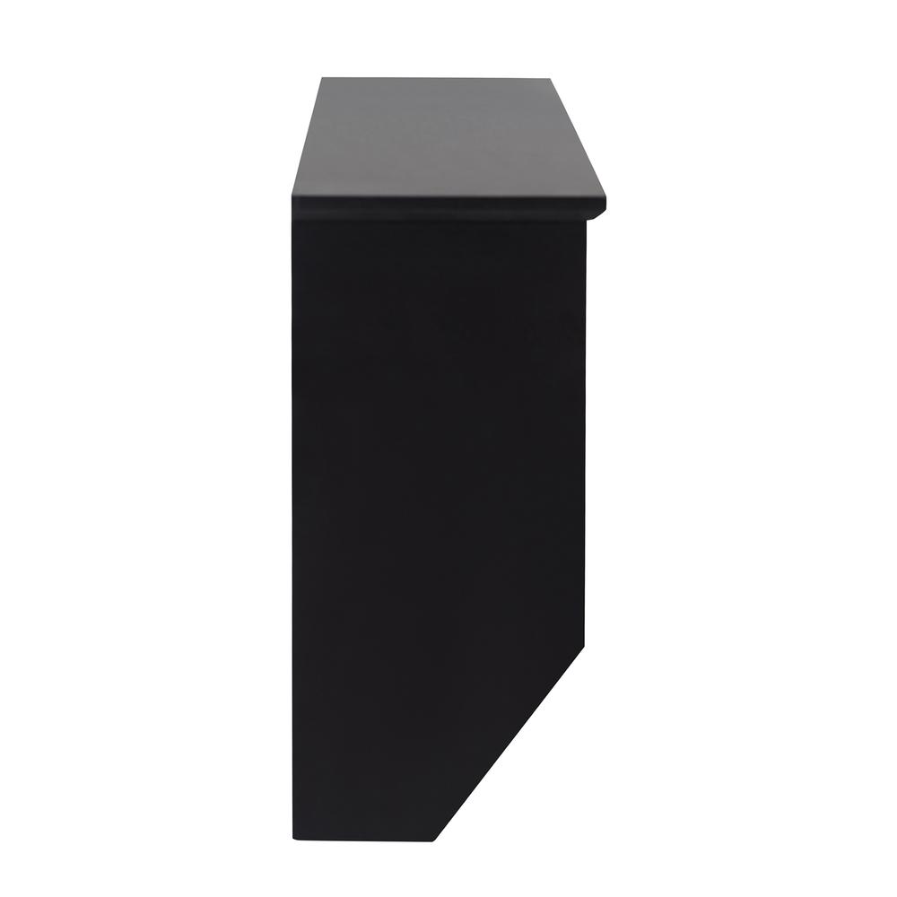 Sunjoy Black Hanging Storage Wall Shelf with Hooks. Picture 13