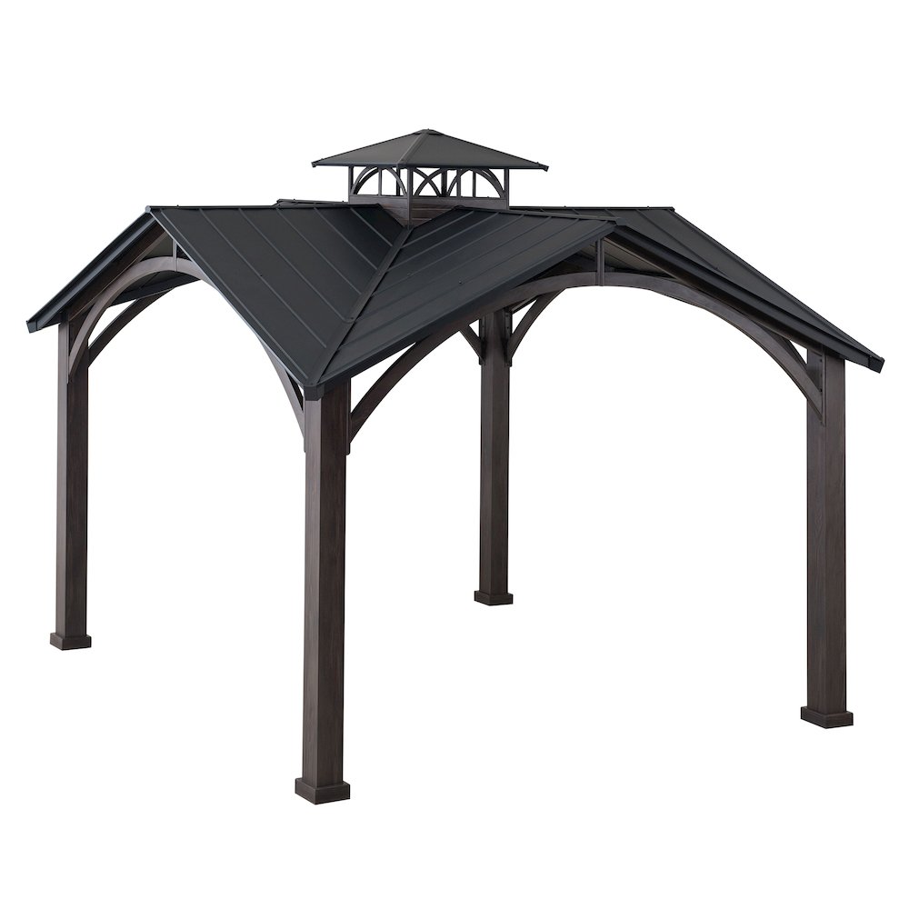 Sunjoy 12.5 ft. x 12.5 ft. Roanforth Hard Top Gazebo. Picture 1