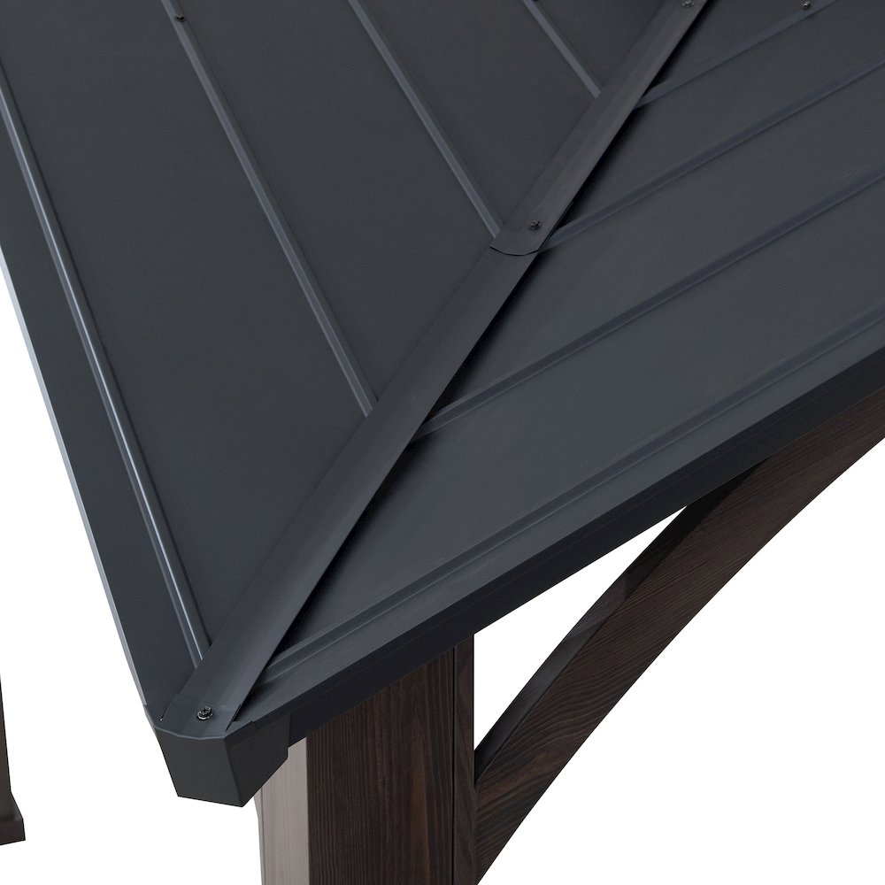 Sunjoy 12.5 ft. x 12.5 ft. Roanforth Hard Top Gazebo. Picture 4