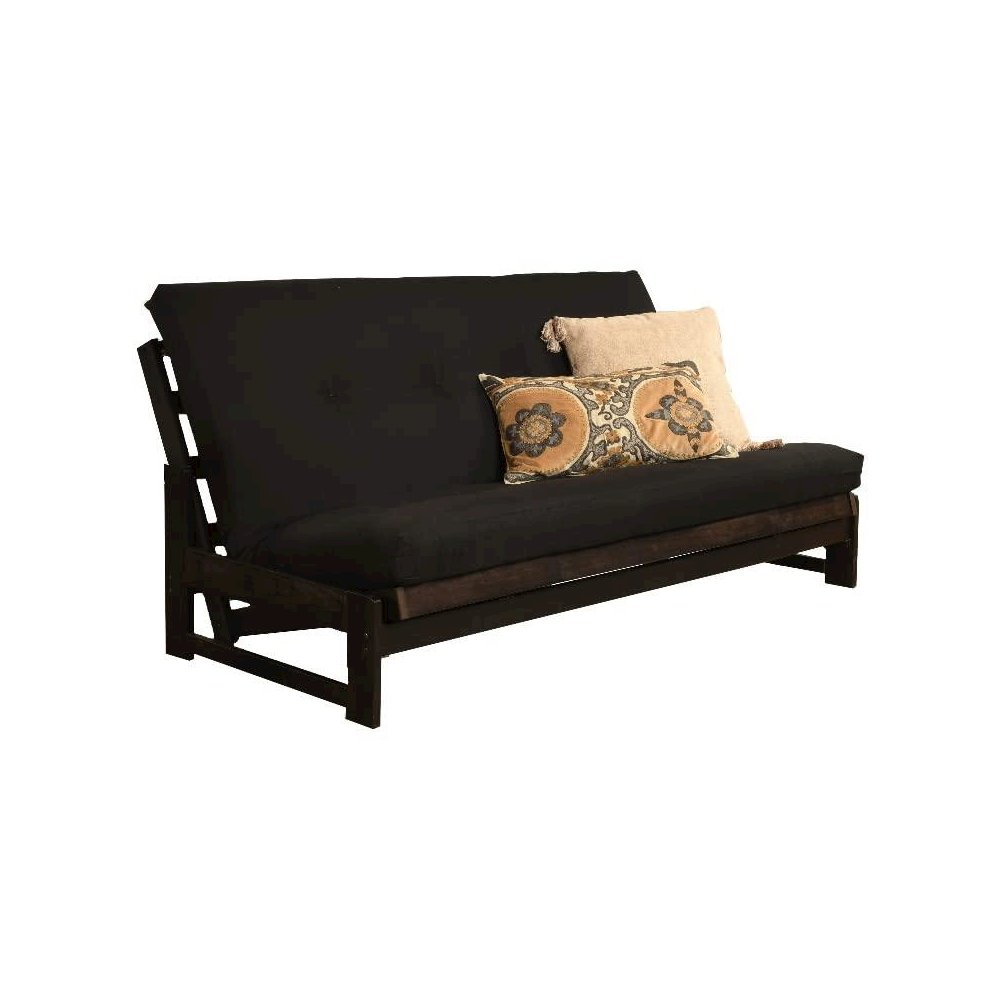#500 Cotton and Foam Full MattressTwill Black. Picture 1
