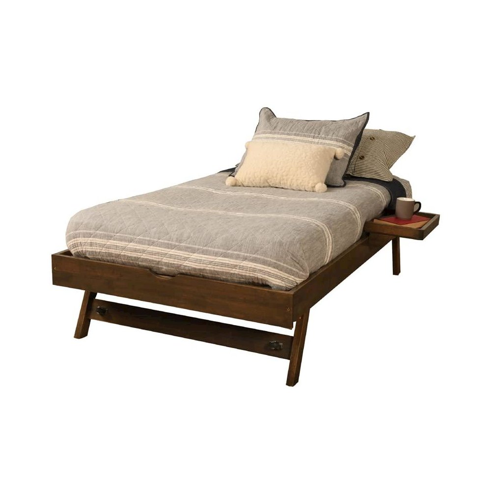 Pop Up-Rustic Walnut Finish-Tray. Picture 1